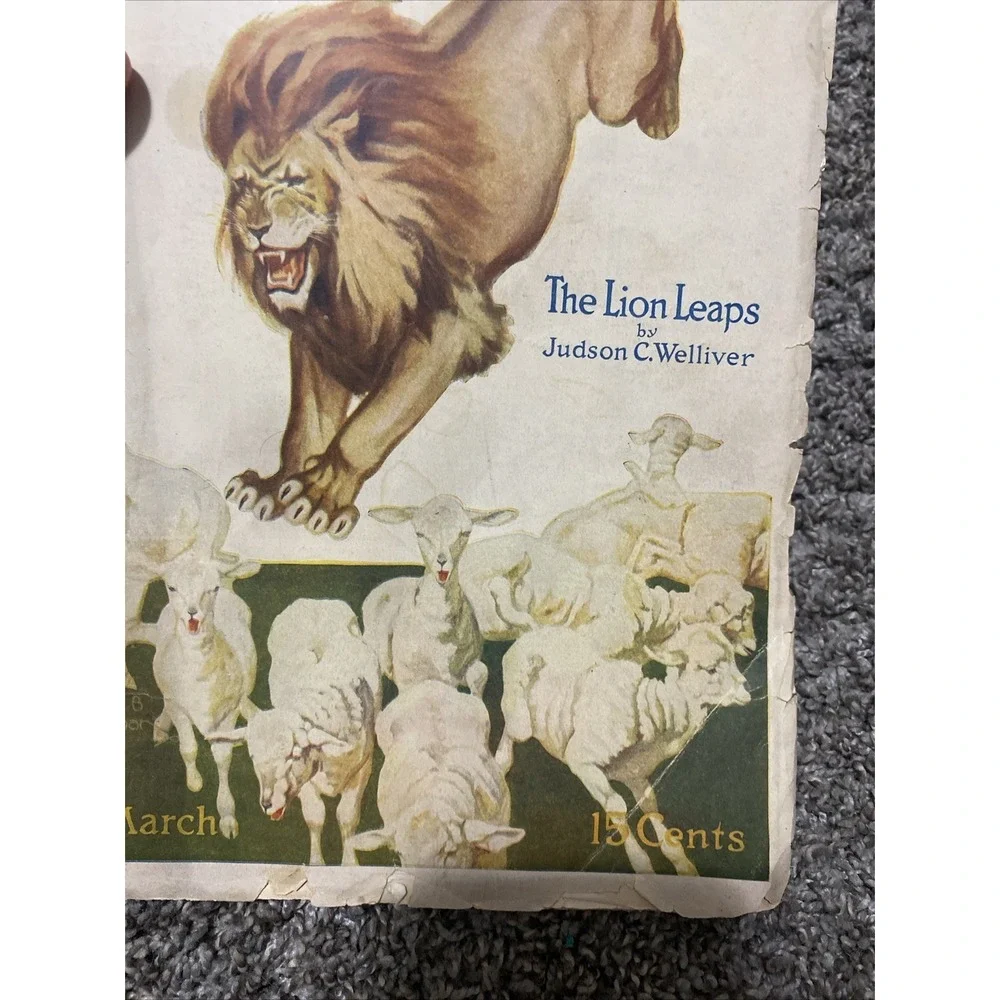 Technical World Magazine The Lion Leaps By Judson C. Welliver March 1913 ( Old )